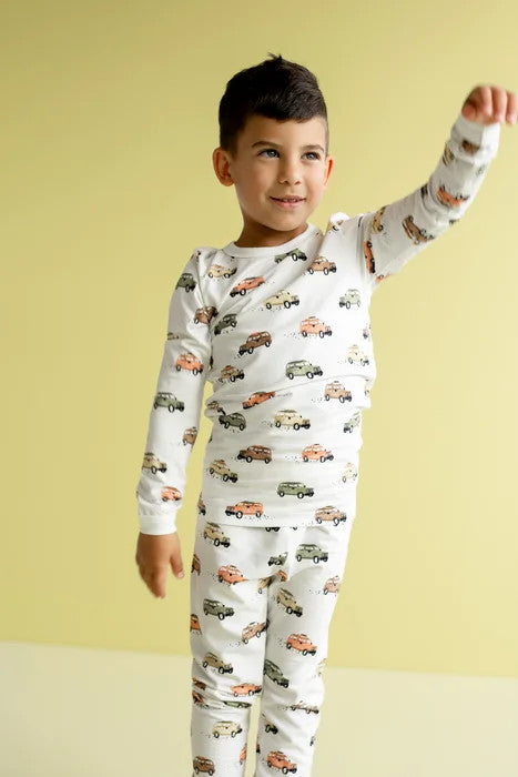 COCCOLI KID JEEPS MODAL LONG SLEEVE PAJAMAS