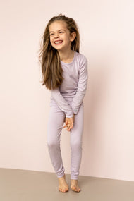 COCCOLI KID LONG SLEEVE MODAL PYJAMAS LAVENDER FOG JERSEY