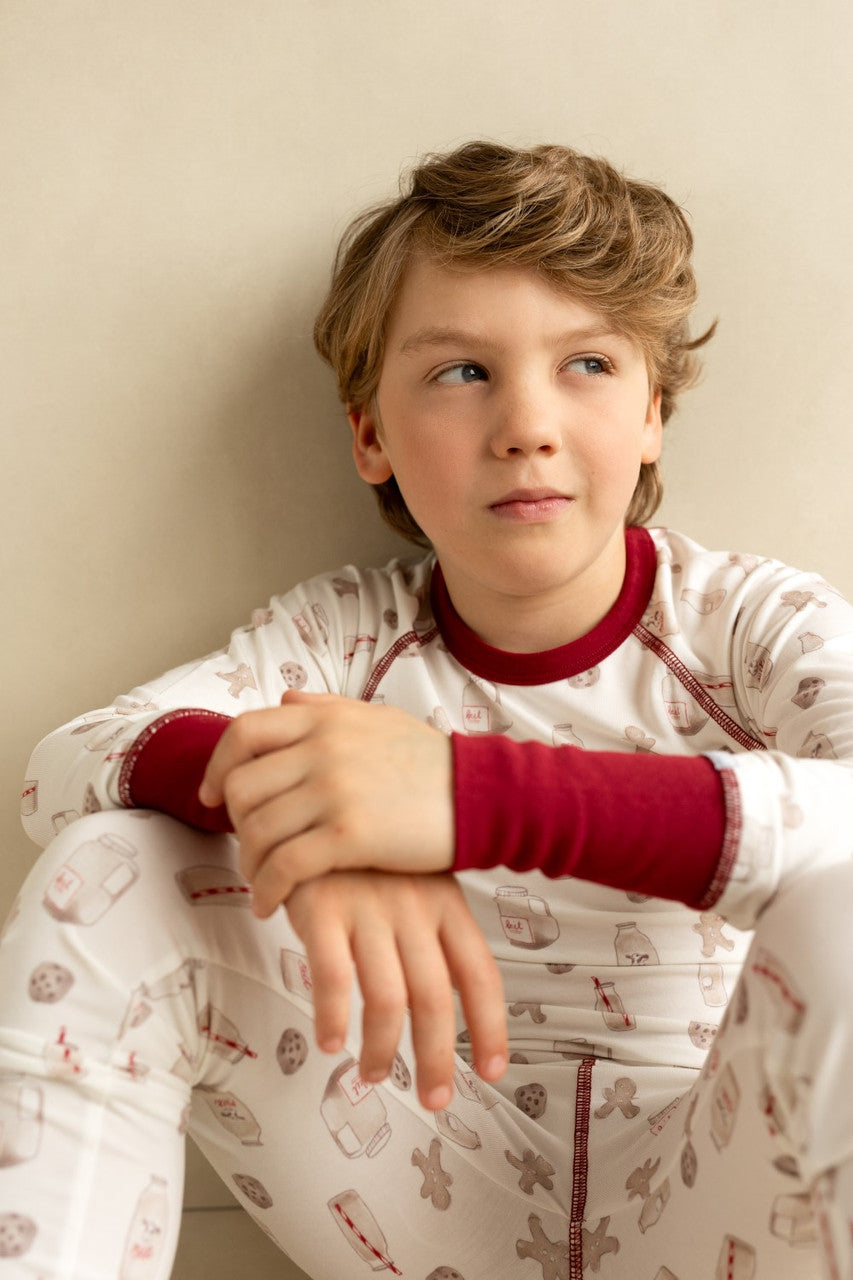 COCCOLI KID LONG SLEEVED MODAL PYJAMA COOKIES ON CREAM