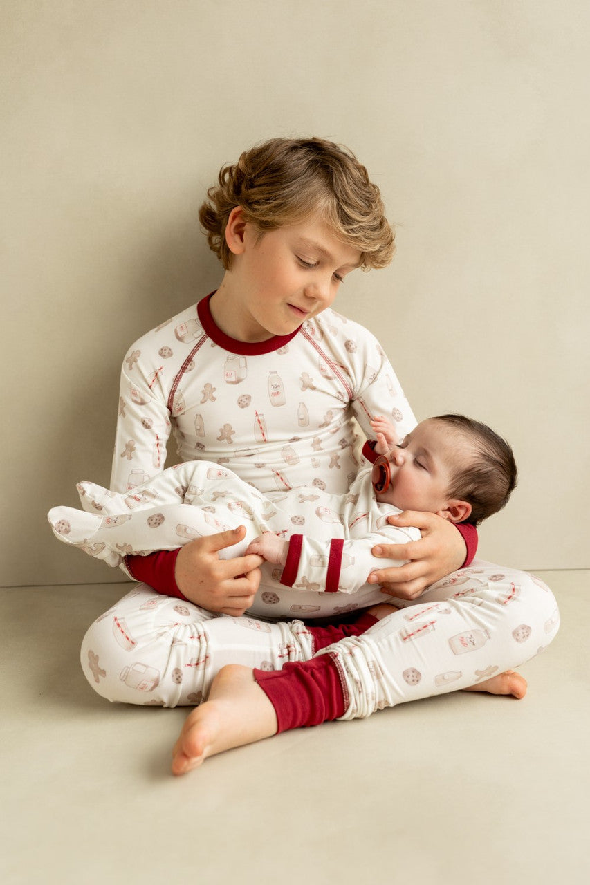 COCCOLI KID LONG SLEEVED MODAL PYJAMA COOKIES ON CREAM