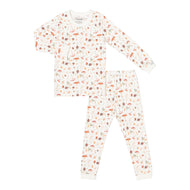 COCCOLI KID LONG SLEEVED MODAL PYJAMA MUSHROOMS ON CREAM