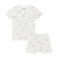 COCCOLI KID MODAL SHORT SLEEVE PYJAMA BUNNY