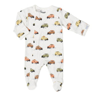 COCCOLI INFANT JEEPS MODAL ZIPPER FOOTIE