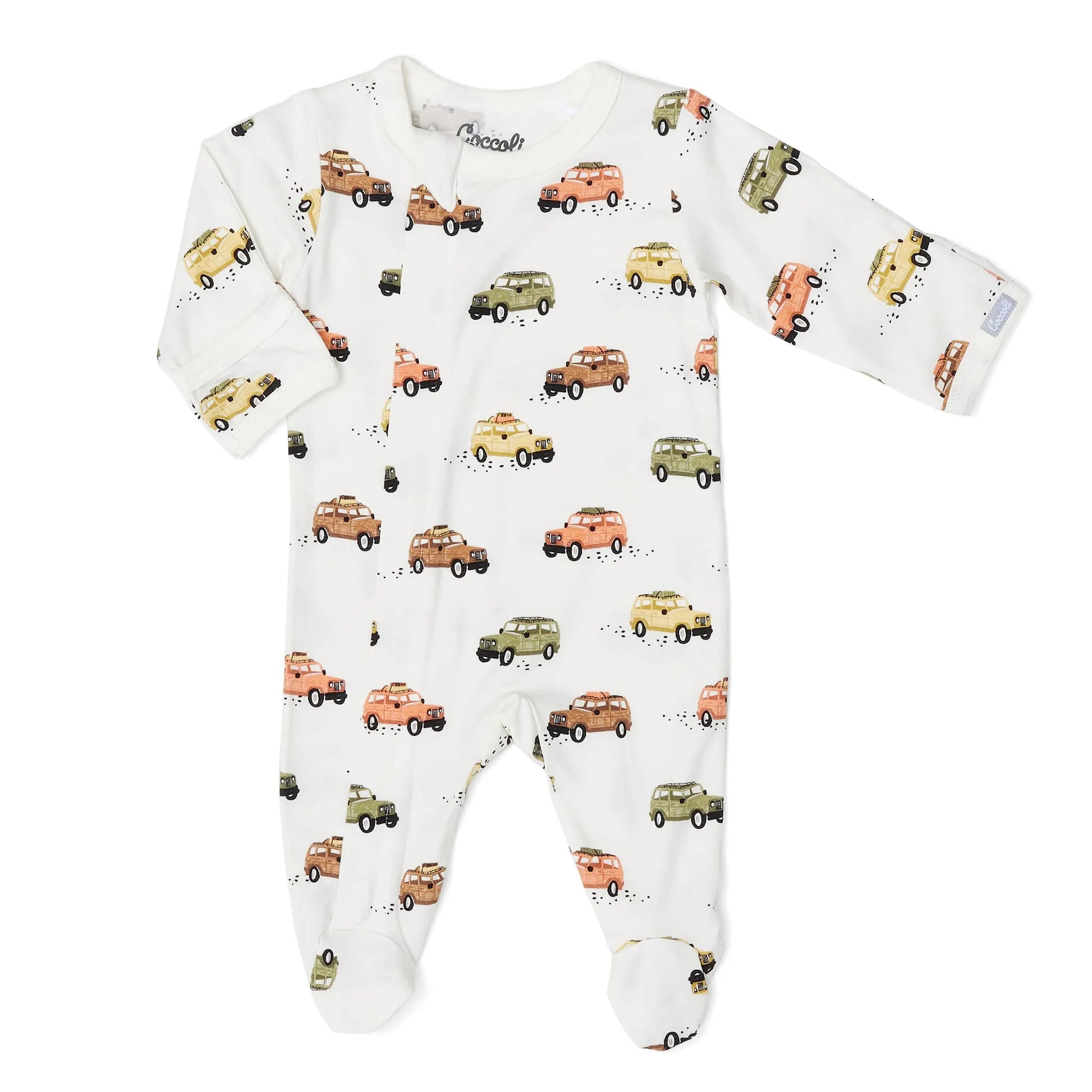 COCCOLI INFANT JEEPS MODAL ZIPPER FOOTIE