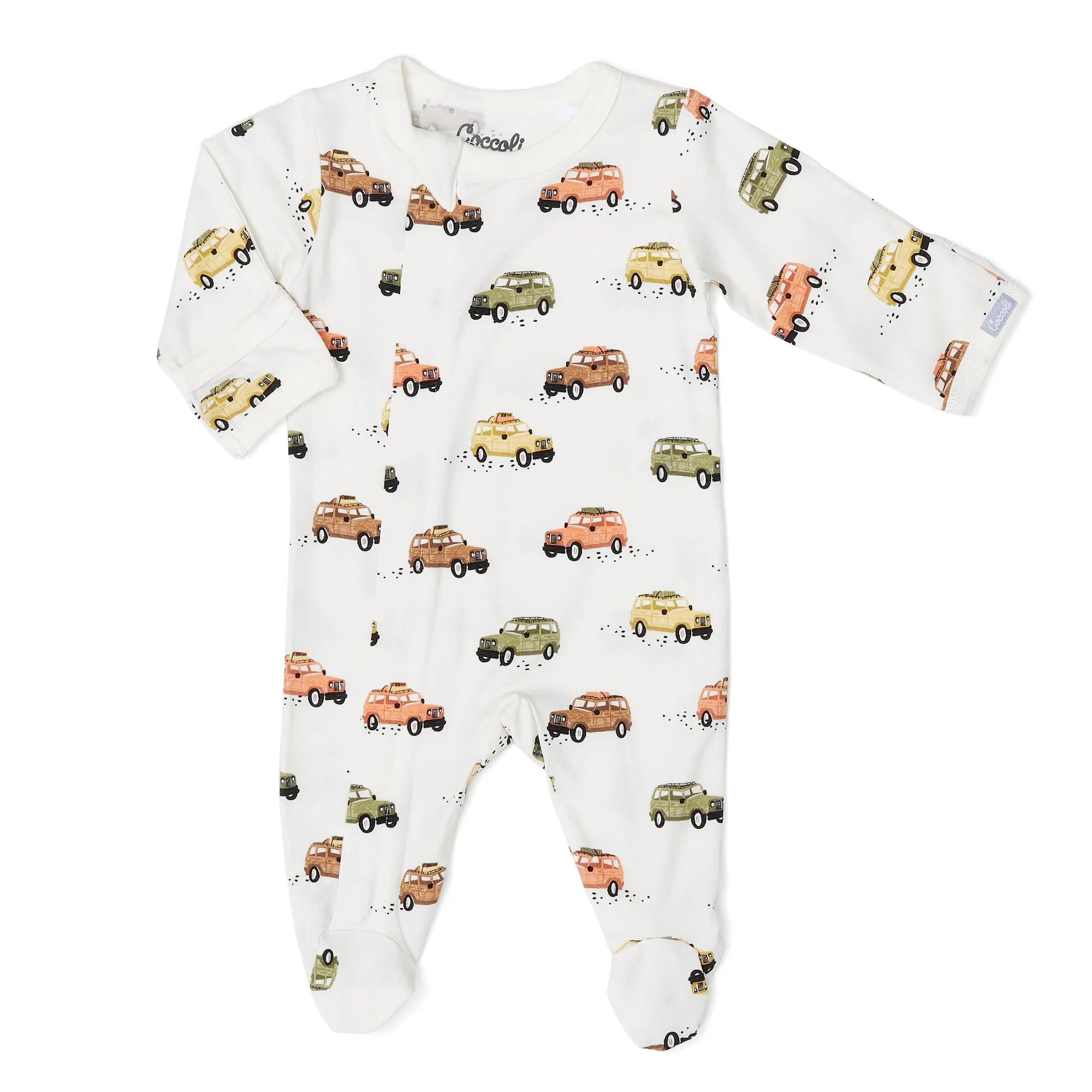 COCCOLI INFANT JEEPS MODAL ZIPPER FOOTIE