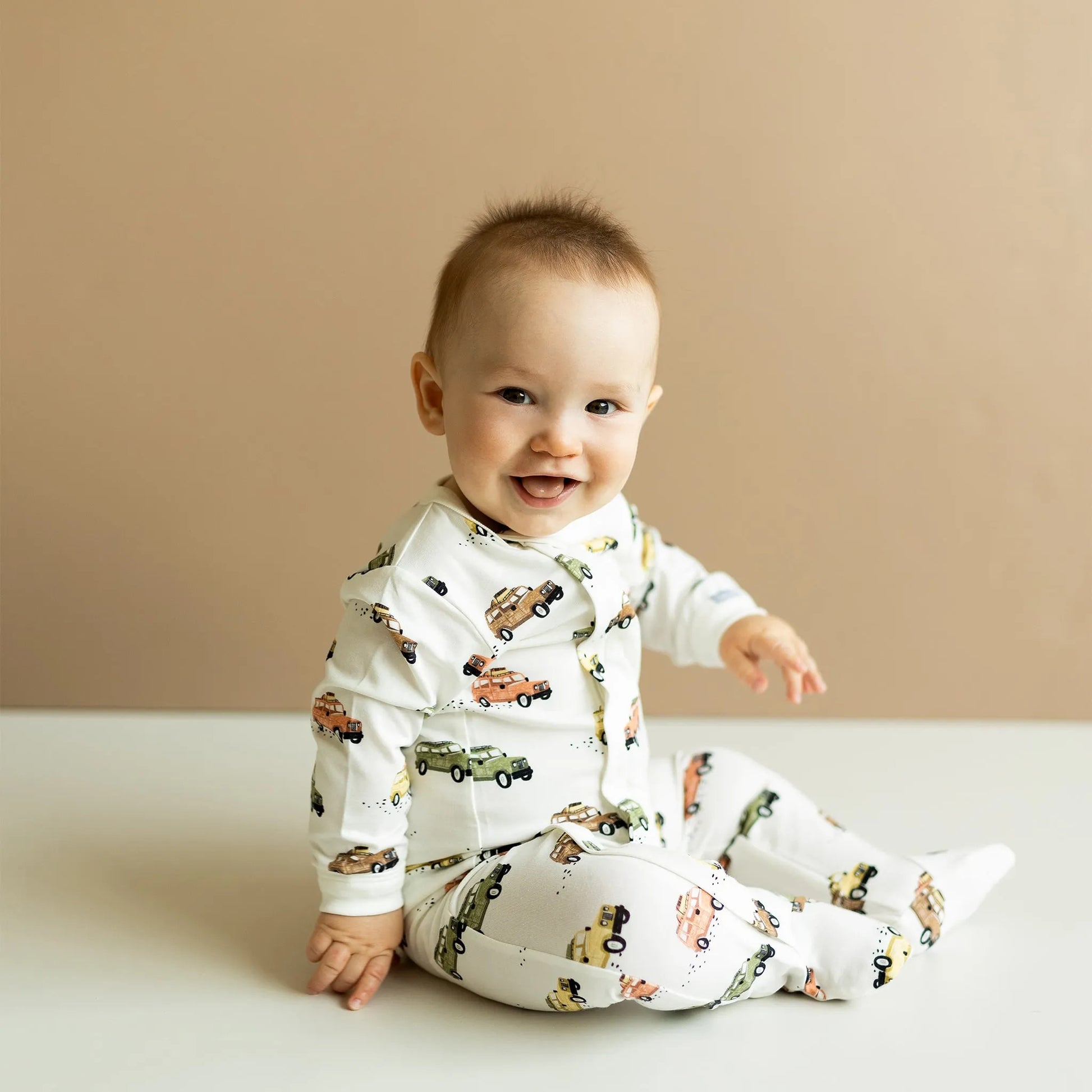 COCCOLI INFANT JEEPS MODAL ZIPPER FOOTIE