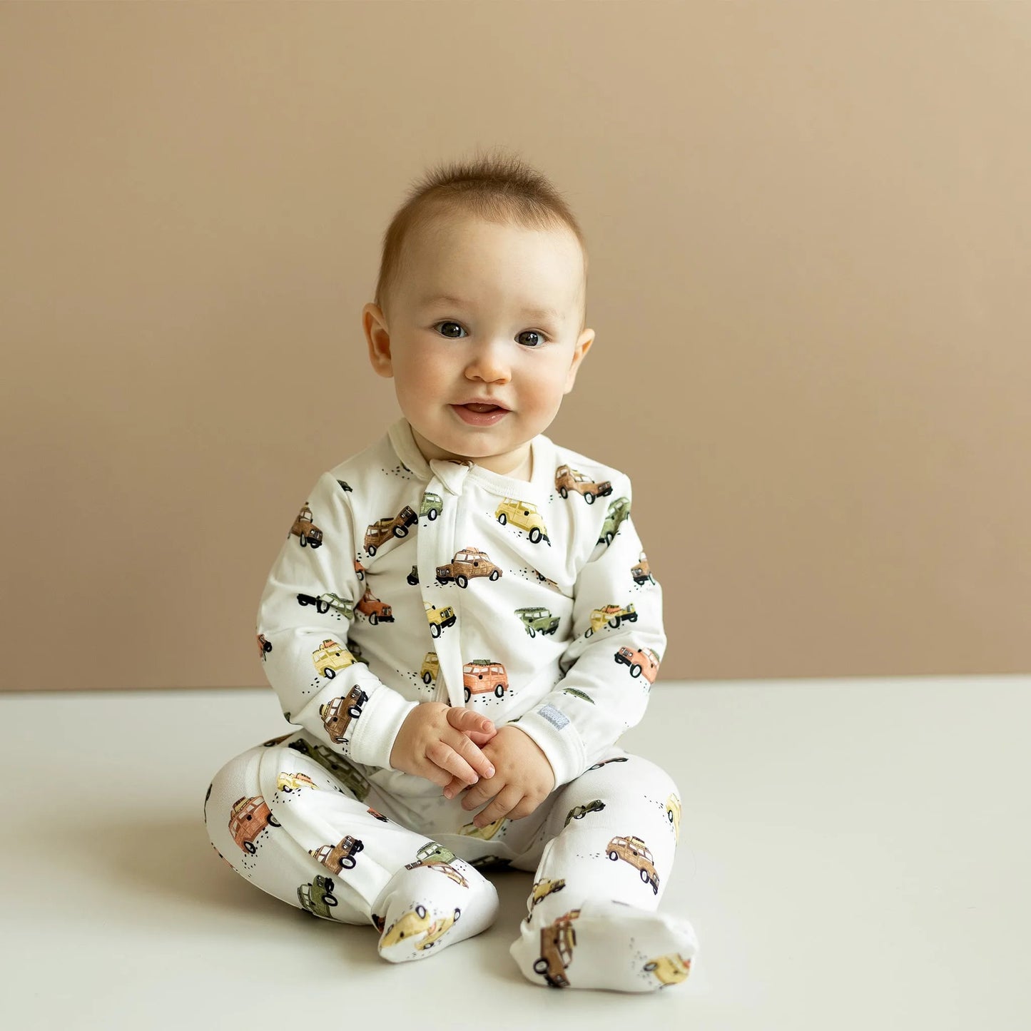 COCCOLI INFANT JEEPS MODAL ZIPPER FOOTIE - baby enRoute