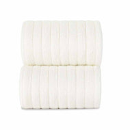 CONDOR BASIC RIB KNEE HIGH SOCKS CREAM