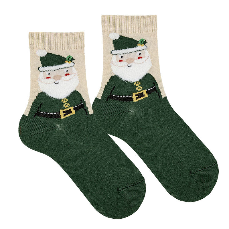 CONDOR SANTA CLAUS CHRISTMAS SOCKS GREEN