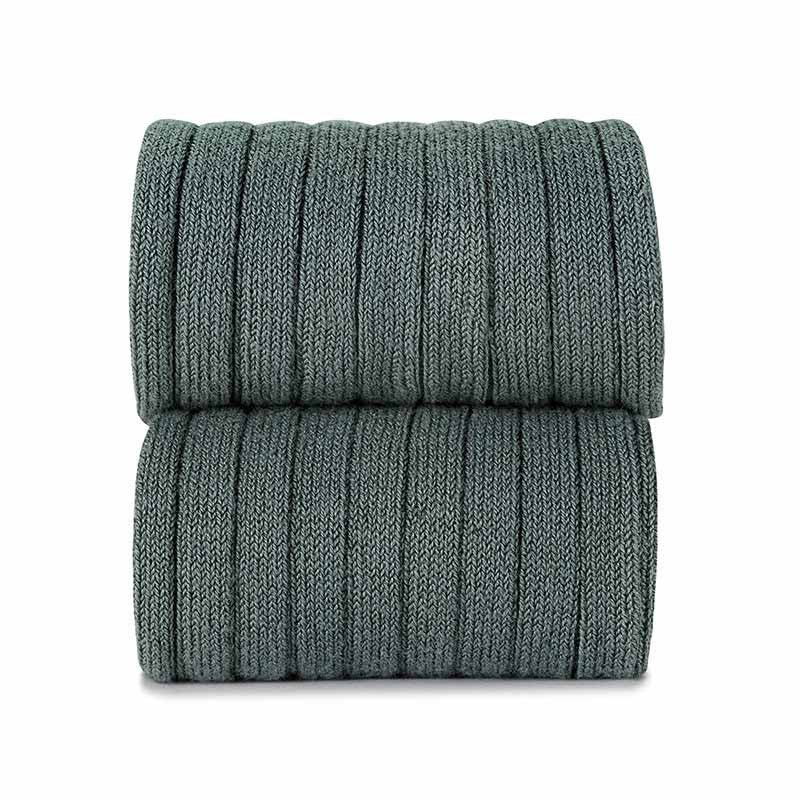 CONDOR BASIC RIB KNEE HIGH SOCKS LICHEN GREEN