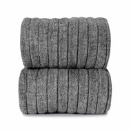 CONDOR BASIC RIB KNEE HIGH SOCKS LIGHT GREY