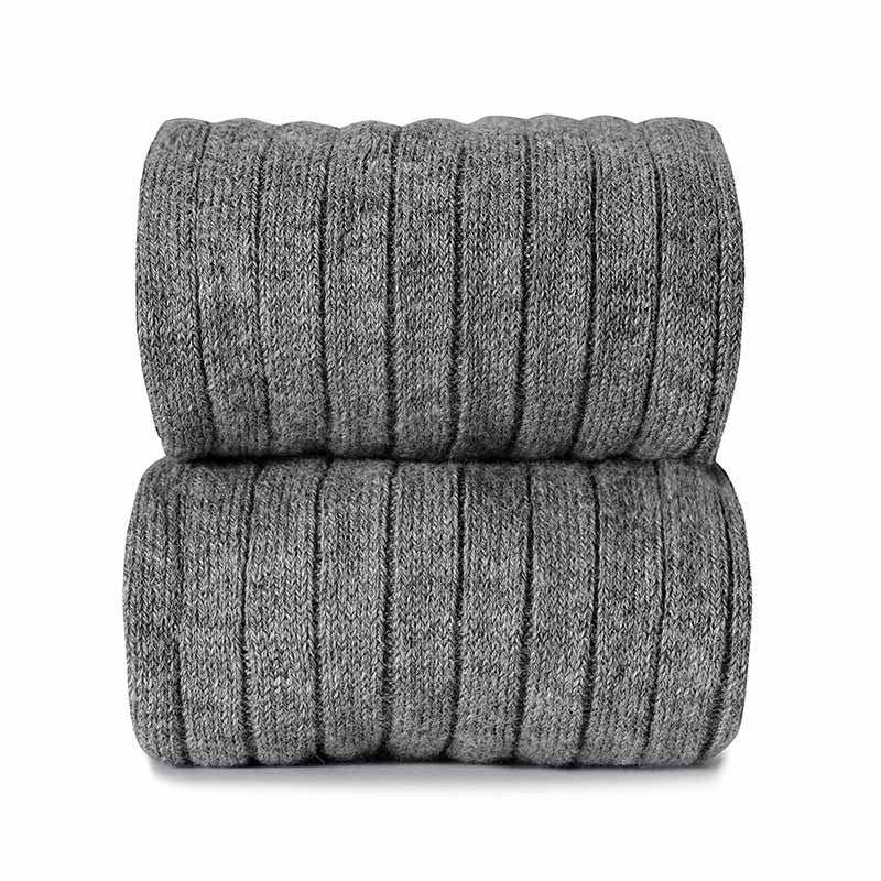 CONDOR BASIC RIB KNEE HIGH SOCKS LIGHT GREY