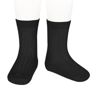 CONDOR BASIC SHORT SOCKS BLACK