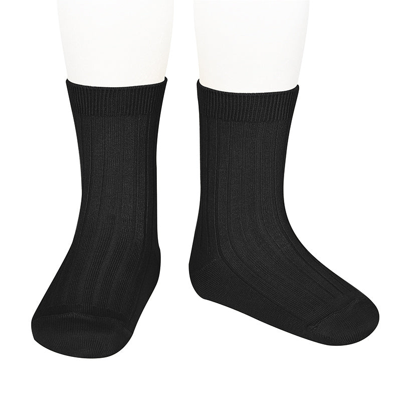 CONDOR BASIC SHORT SOCKS BLACK