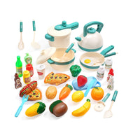 CUTE STONE COOKING TOY SETS WITH POTS AND PANS