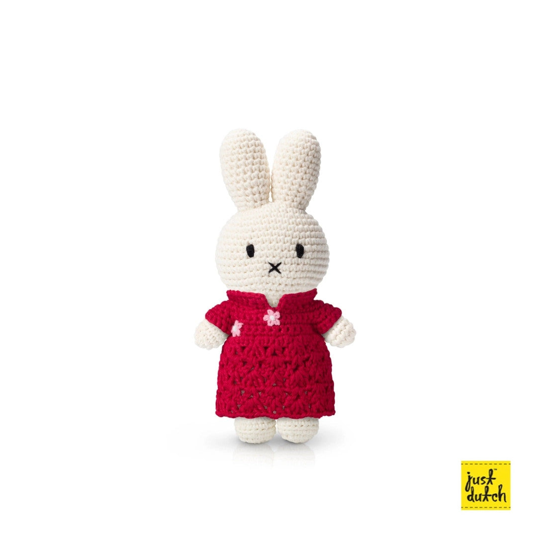 JUST DUTCH MIFFY QIPAO RED DRESS LIMITED EDITION