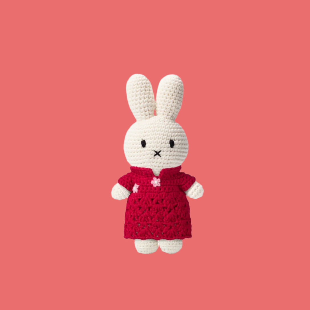JUST DUTCH MIFFY QIPAO RED DRESS LIMITED EDITION