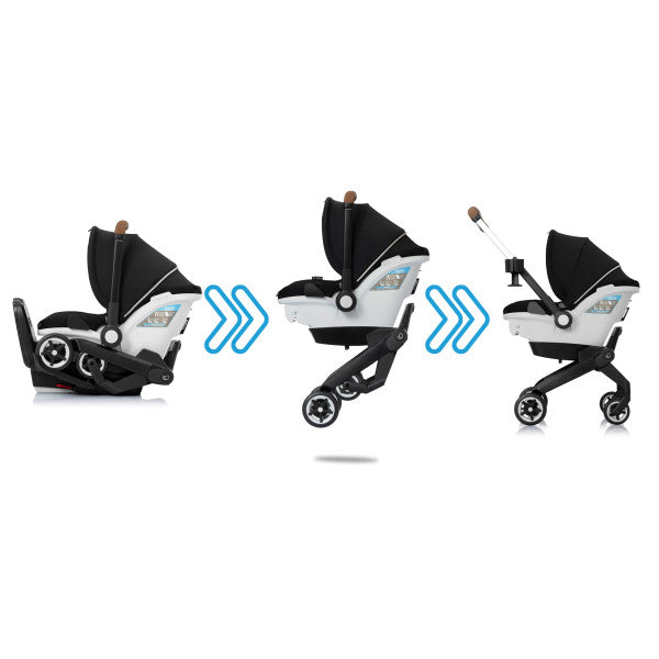 EVENFLO GOLD SHYFT DUALRIDE WITH CARRYALL STORAGE INFANT CAR SEAT AND STROLLER COMBO