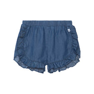DEUX PAR DEUX SHORT WITH FRILL NAVY DENIM
