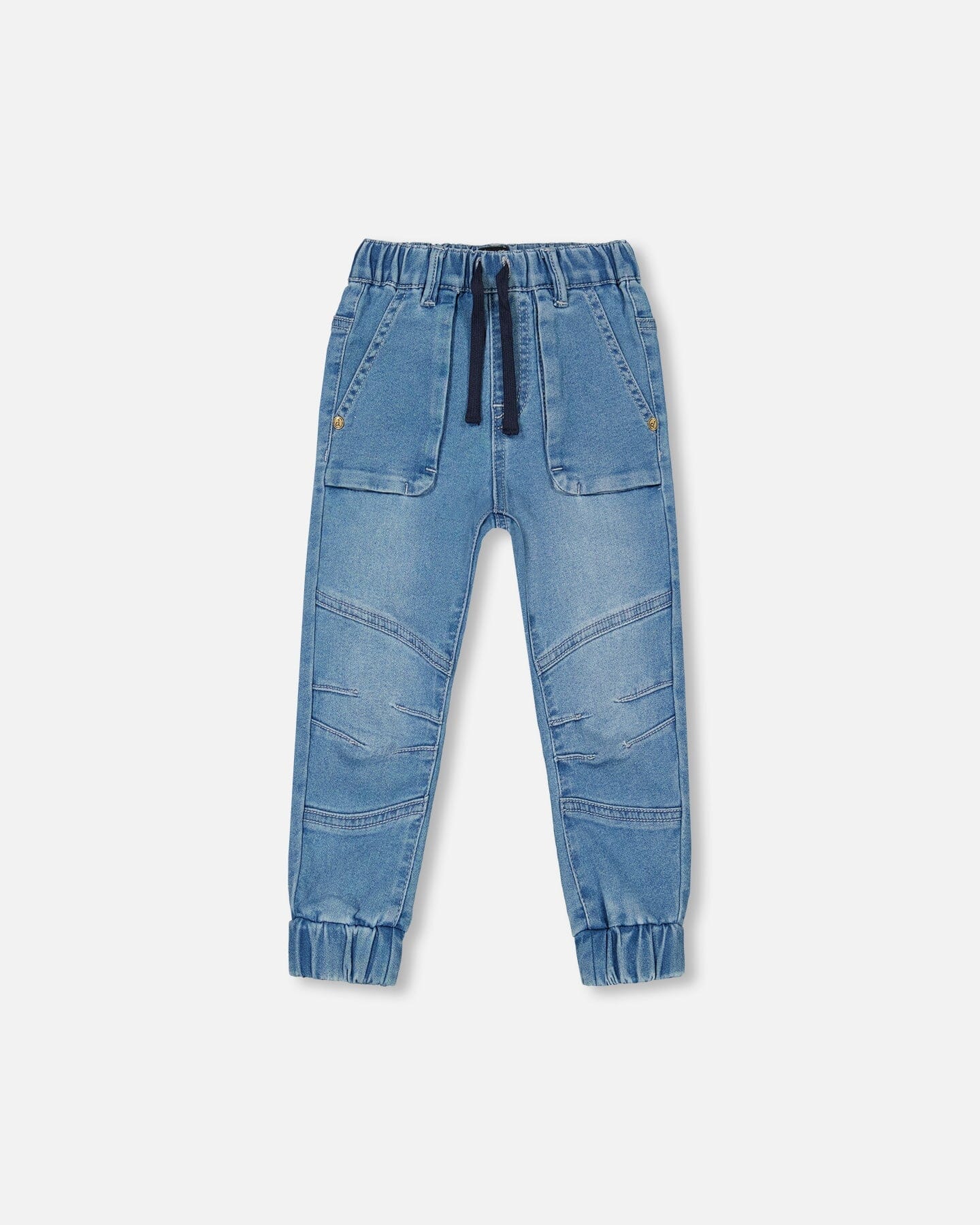DEUX PAR DEUX FRENCH TERRY DENIM JOGGER PANTS LIGHT BLUE