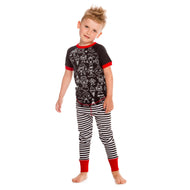 DEUX PAR DEUX PAJAMAS SET FOODIE ANTHRACITE