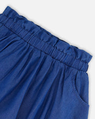 DEUX PAR DEUX SOLID CHAMBRAY SKORT