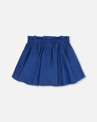 DEUX PAR DEUX SOLID CHAMBRAY SKORT