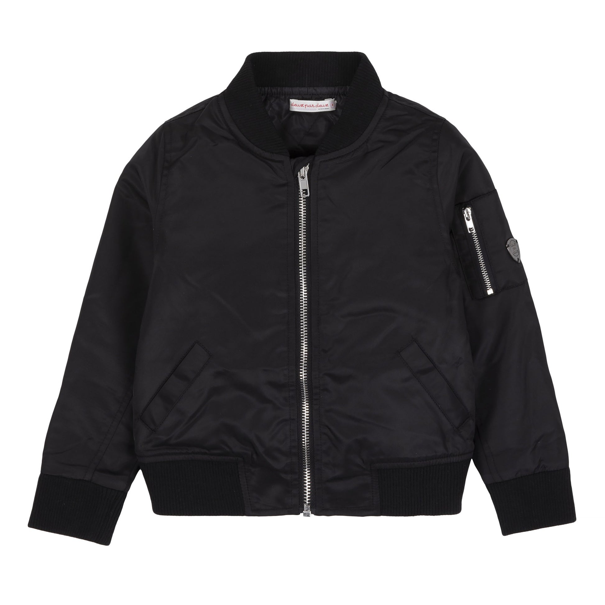 DEUX PAR DEUX BOMBER NYLON JACKET ANTHRACITE