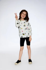 DEUX PAR DEUX ORGANIC COTTON BIKER SHORT BLACK