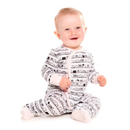 DEUX PAR DEUX PRINTED SLEEPER ORGANIC COTTON BLUSHING BRIDE