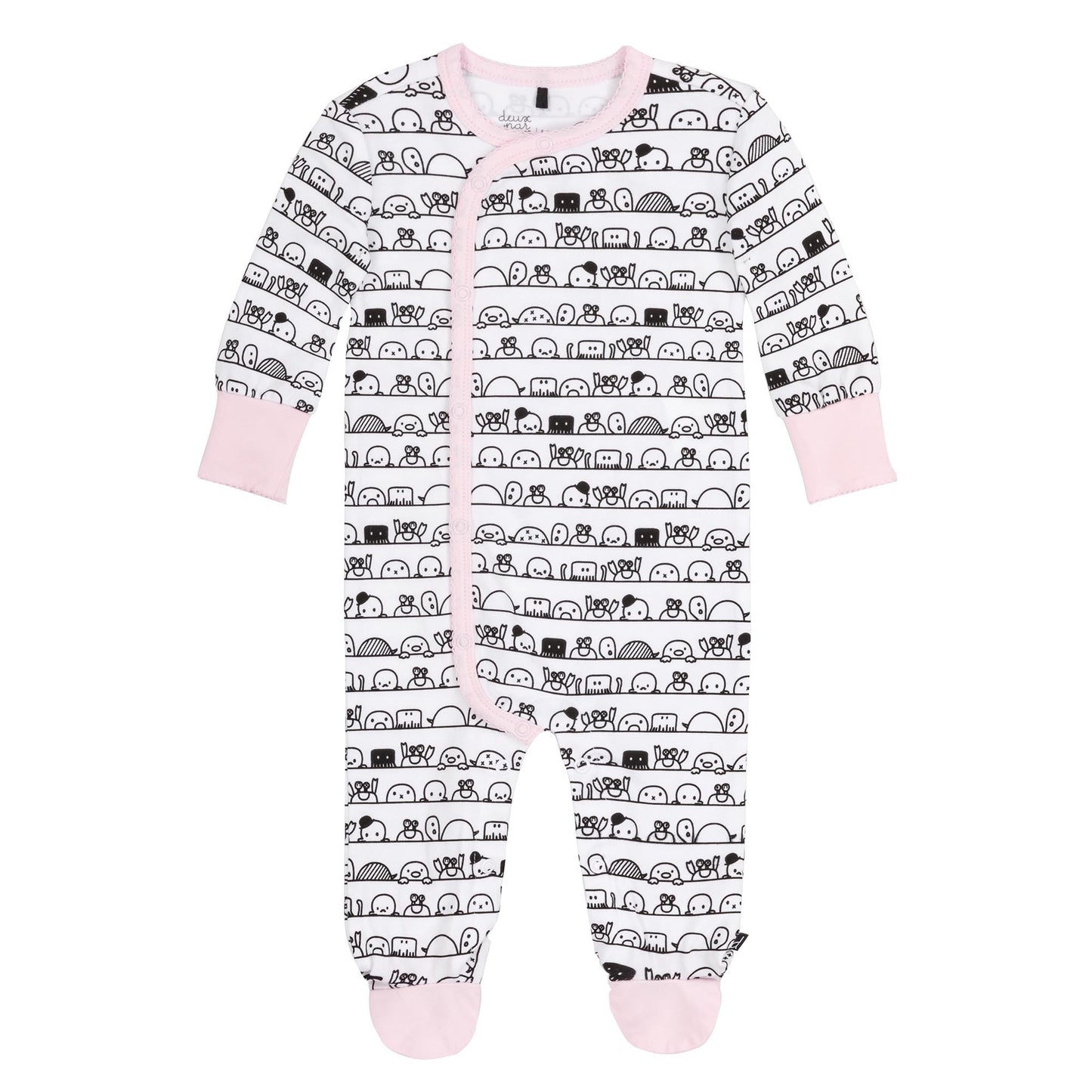 DEUX PAR DEUX PRINTED SLEEPER ORGANIC COTTON BLUSHING BRIDE - baby enRoute