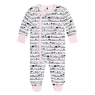 DEUX PAR DEUX PRINTED SLEEPER ORGANIC COTTON BLUSHING BRIDE