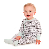DEUX PAR DEUX PRINTED SLEEPER ORGANIC COTTON SOOTHING SEA