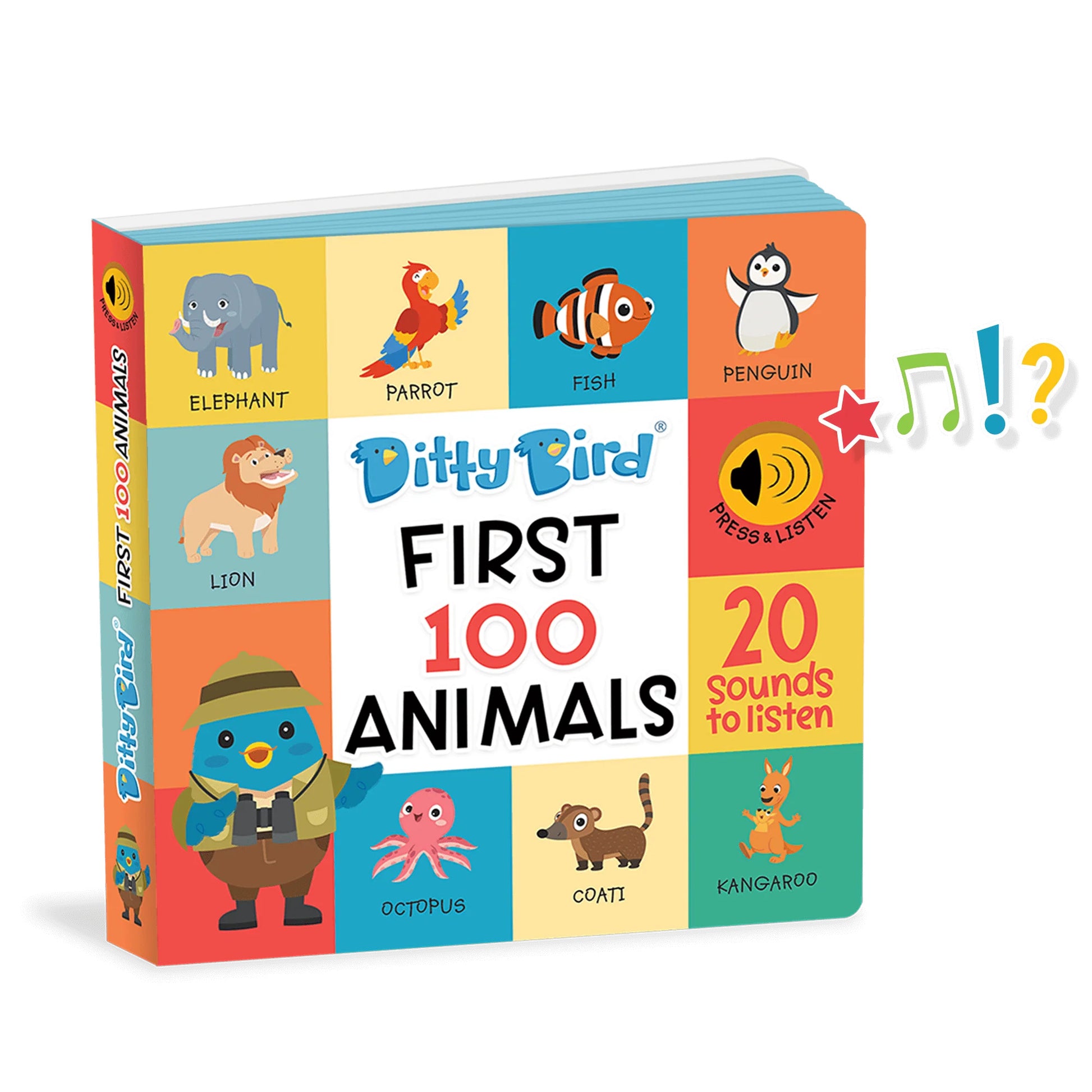 Ditty Bird First 100 Animals Sound Book