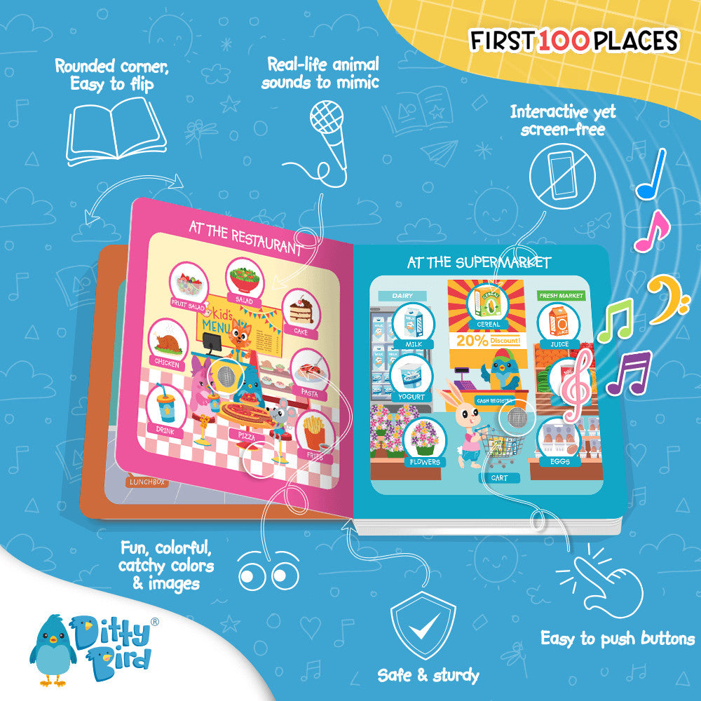 Ditty Bird First 100 Places Sound Book