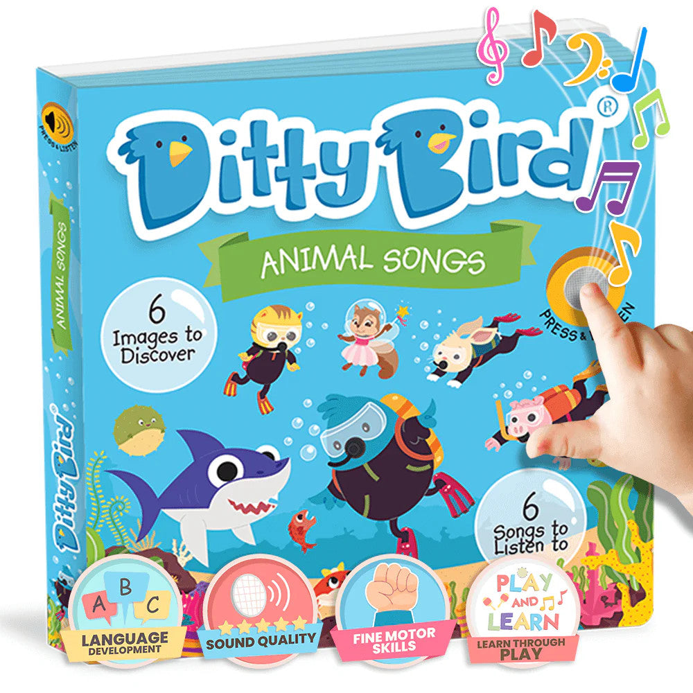 DITTY BIRD SOUND BOOK ANIMAL SONGS - BABY SHARK
