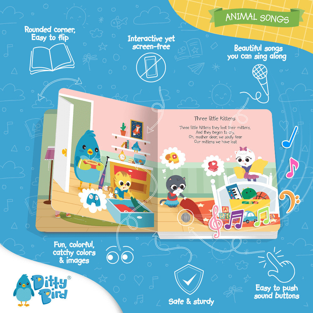 DITTY BIRD SOUND BOOK ANIMAL SONGS - BABY SHARK