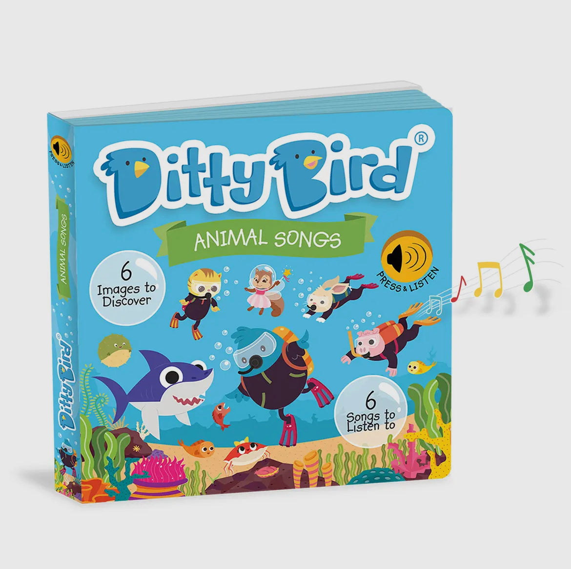 DITTY BIRD SOUND BOOK ANIMAL SONGS - BABY SHARK