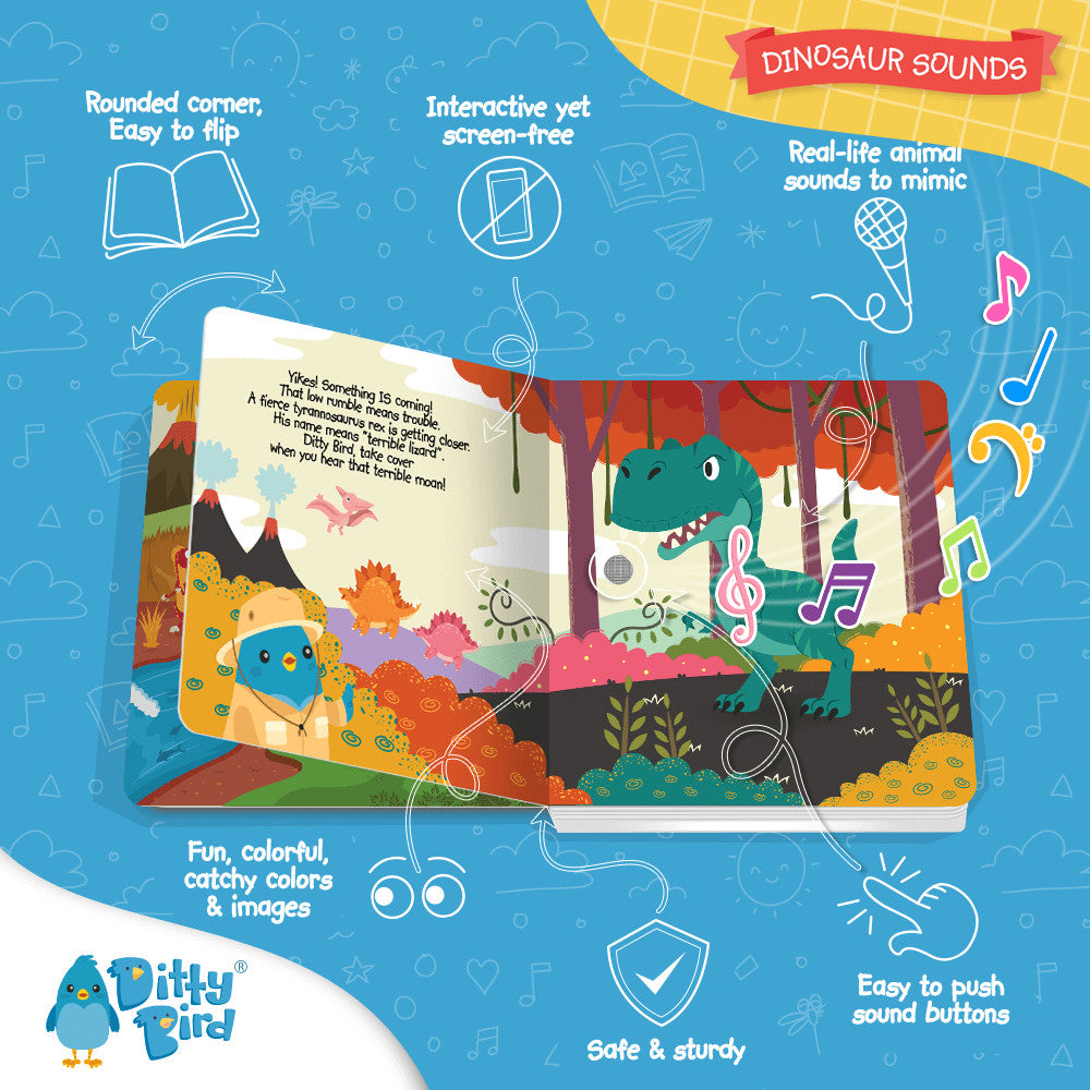 Ditty Bird Sound Book Dinosaur Sounds
