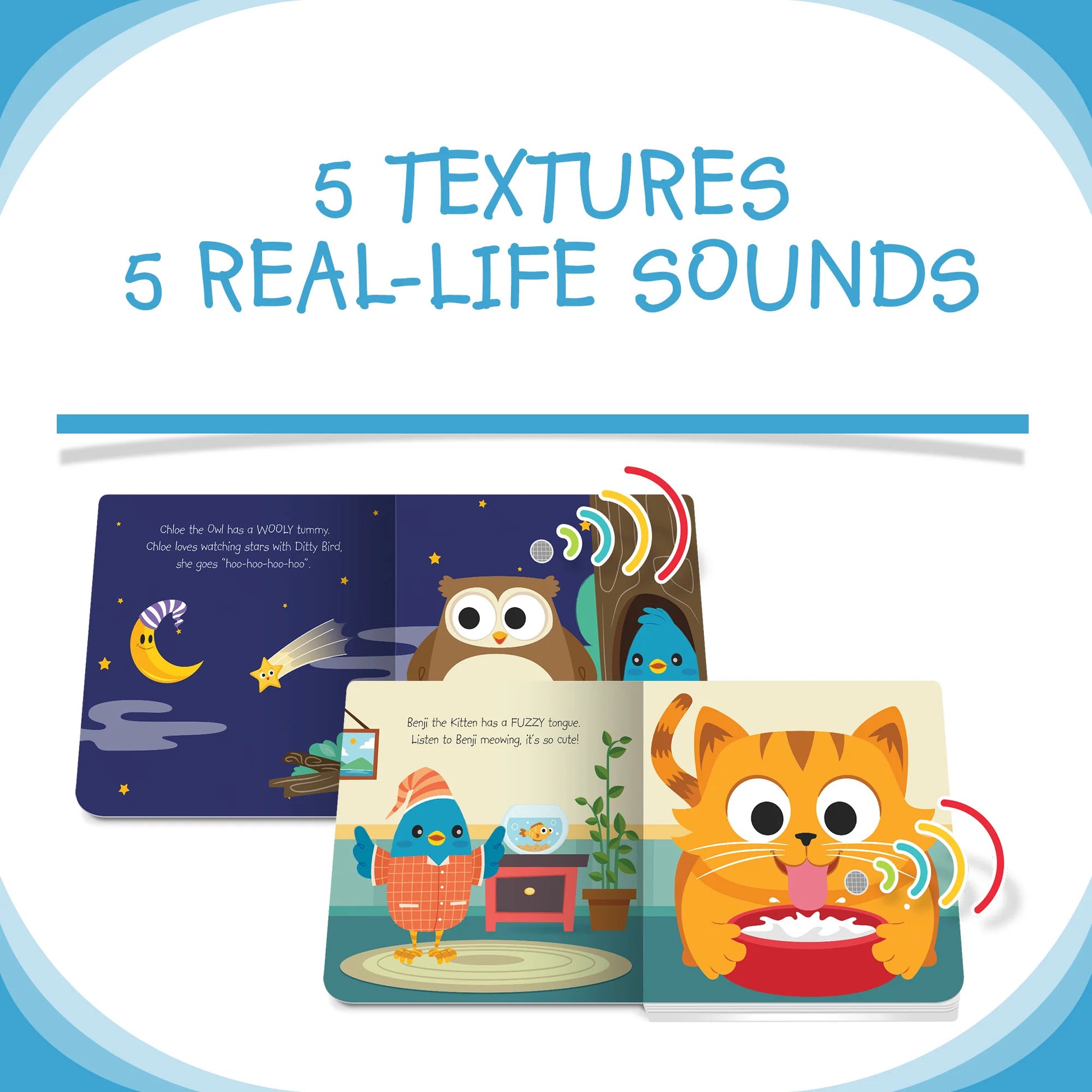 Ditty Bird Sound Book First Sensory Book Cute Animals