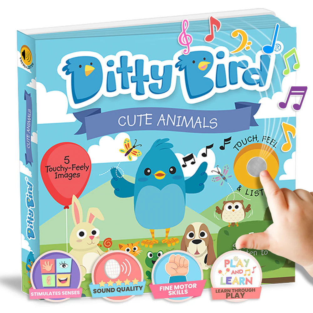 Ditty Bird Sound Book First Sensory Book Cute Animals