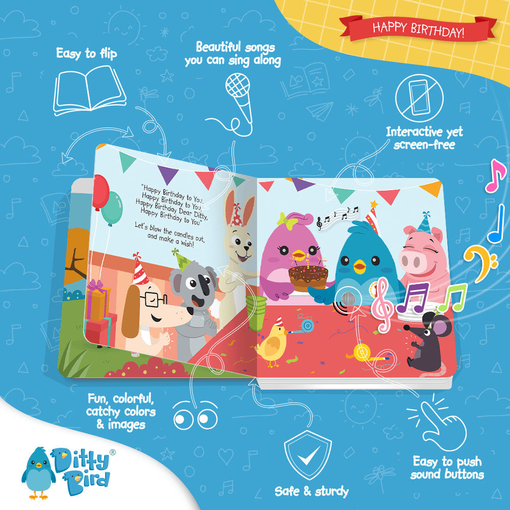 DITTY BIRD SOUND BOOK - HAPPY BIRTHDAY