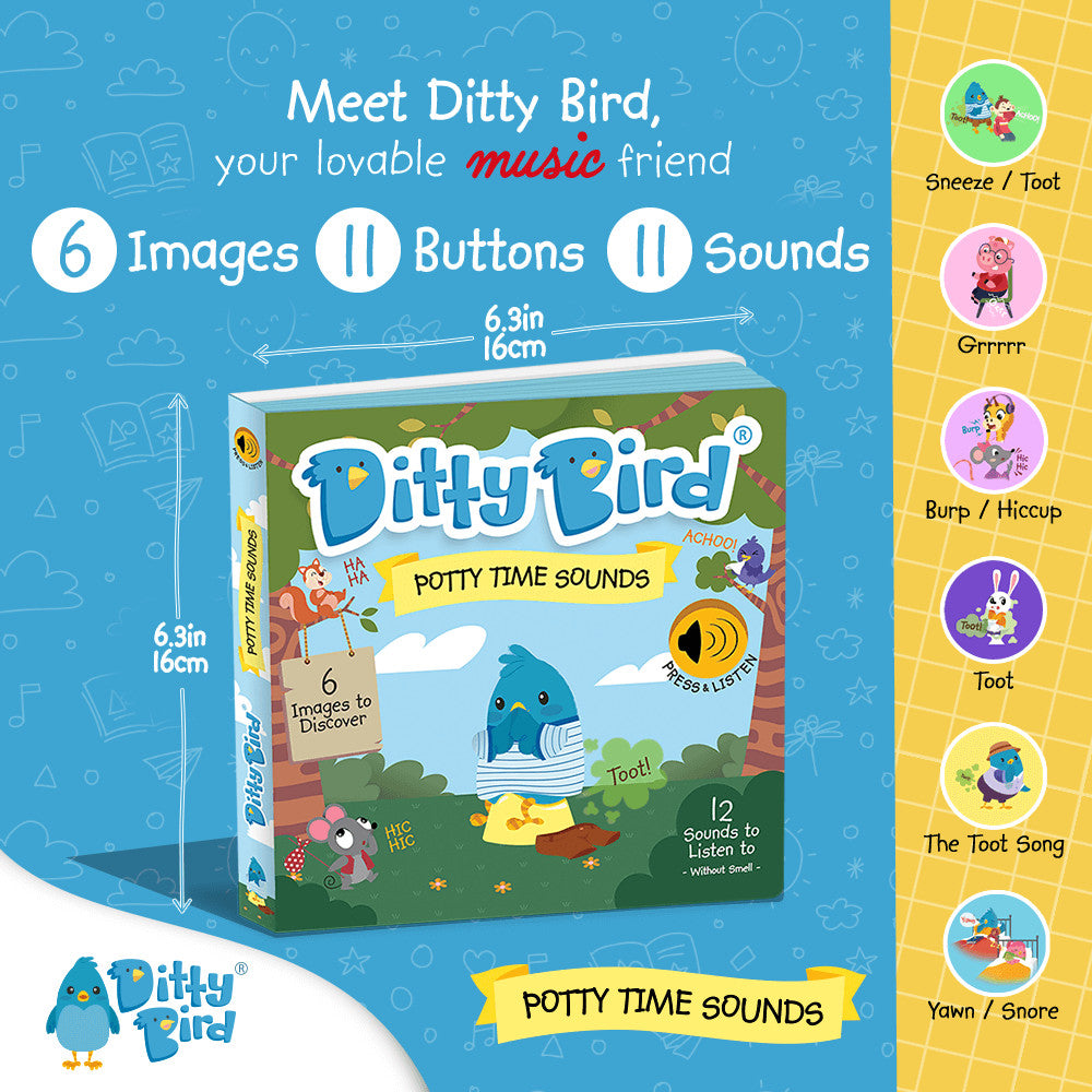 Ditty Bird Sound Book Potty Time
