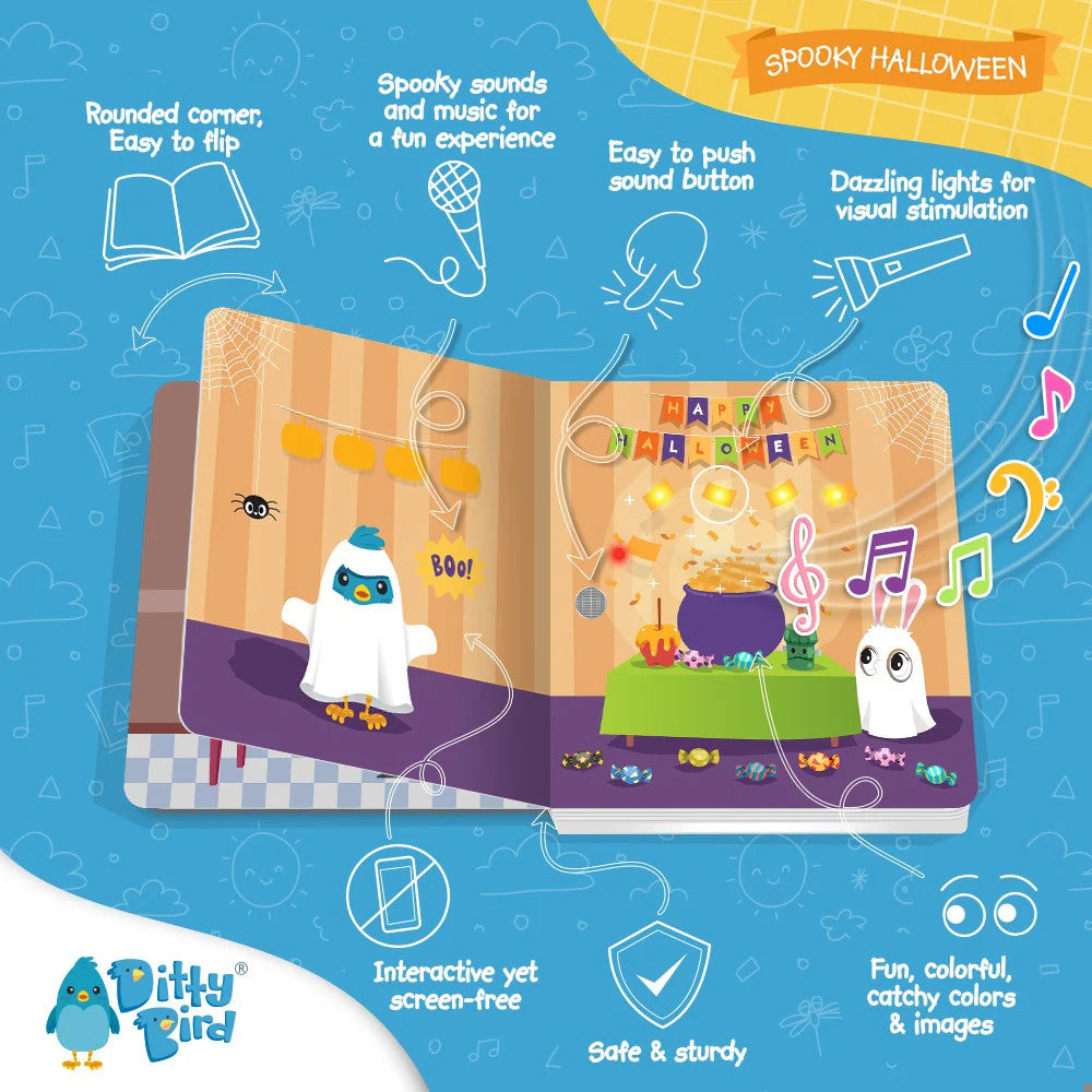 DITTY BIRD SOUND BOOK - SPOOKY HALLOWEEN