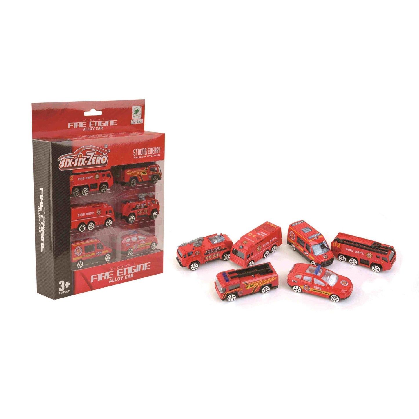 HANDSOME DIE CAST CAR RED 6 PCS - baby enRoute
