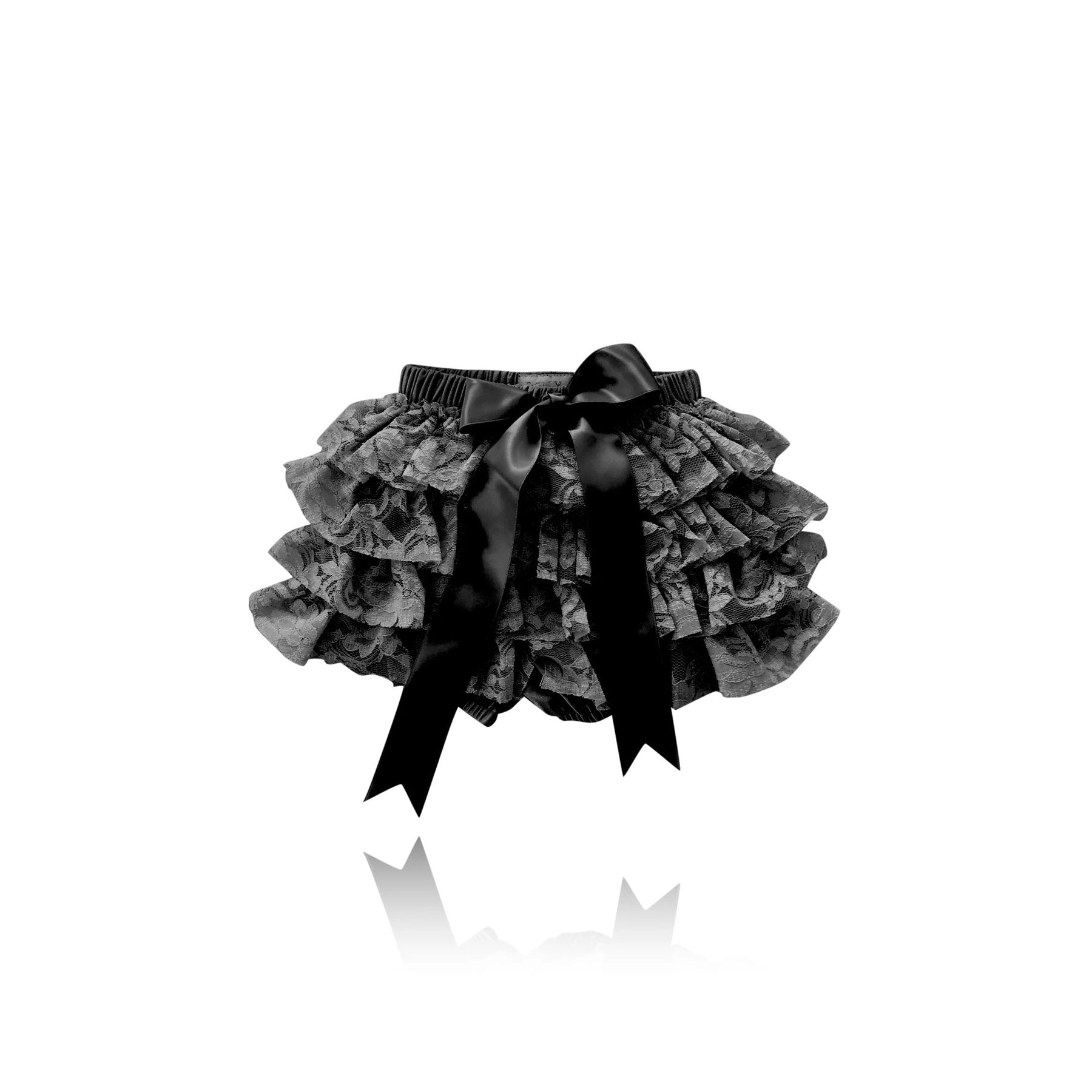 DOLLY BY LE PETIT TOM LACY FRILLY PANTS TUTU BLOOMER BLACK