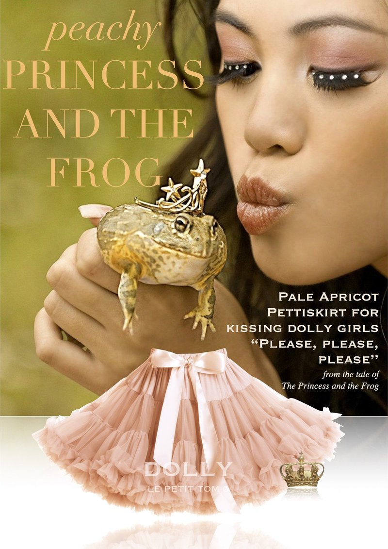 DOLLY PRINCESS & THE FROG PETTISKIRT PALE APRICOT - baby enRoute
