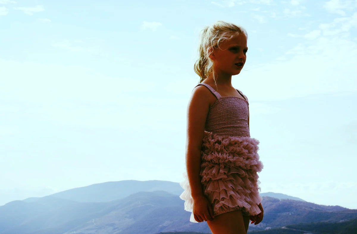 DOLLY BY LE PETIT TOM FRILLY PANTS TUTU BLOOMER MAUVE