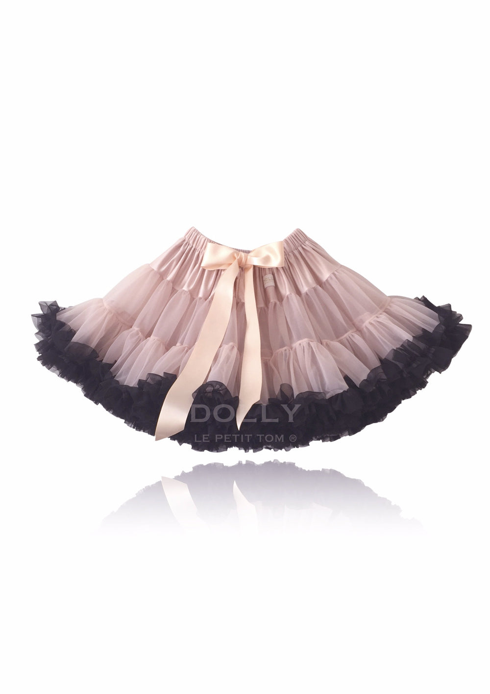 DOLLY BY LE PETIT TOM PETTISKIRT QUEEN OF CONTRAST BALLET PINK WITH BLACK