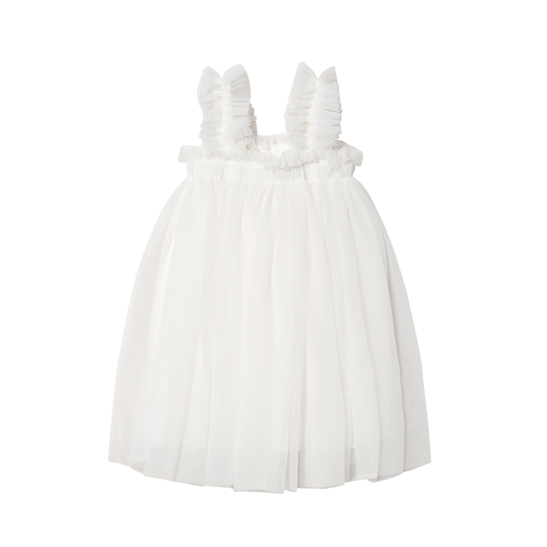 DOLLY BY LE PETIT TOM TUTU DRESS BEACH COVER UP OFF-WHITE